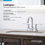 Llave para lavabo de baño KOHLER Ludington, acabados de lujo