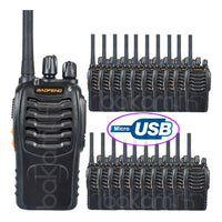 20 Radios Baofeng Bf-888h Con Usb Walkie Talkie Uhf