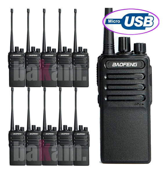 Set 10 Radios Baofeng Bf-c2 Uhf Walkie Talkie Usb Meses S/in – Bakam