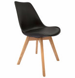Silla Hood Paquete De 4 Eames Clásica Adulto Negra