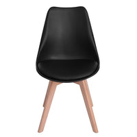 Silla Hood Paquete De 4 Eames Clásica Adulto Negra
